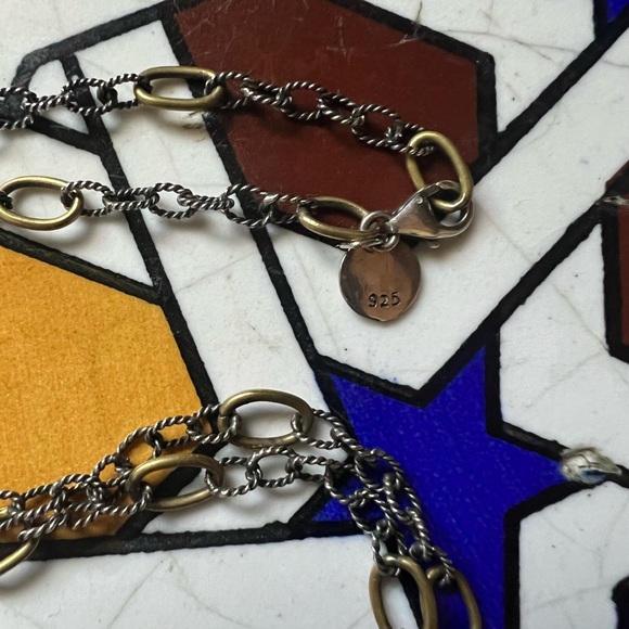 Waxing Poetic 30” Twisted Link with Brass Rings Chain - Picture 3 of 6